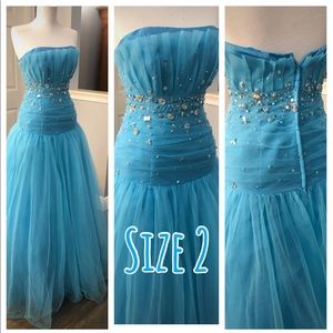 Island Blue Ball Gown